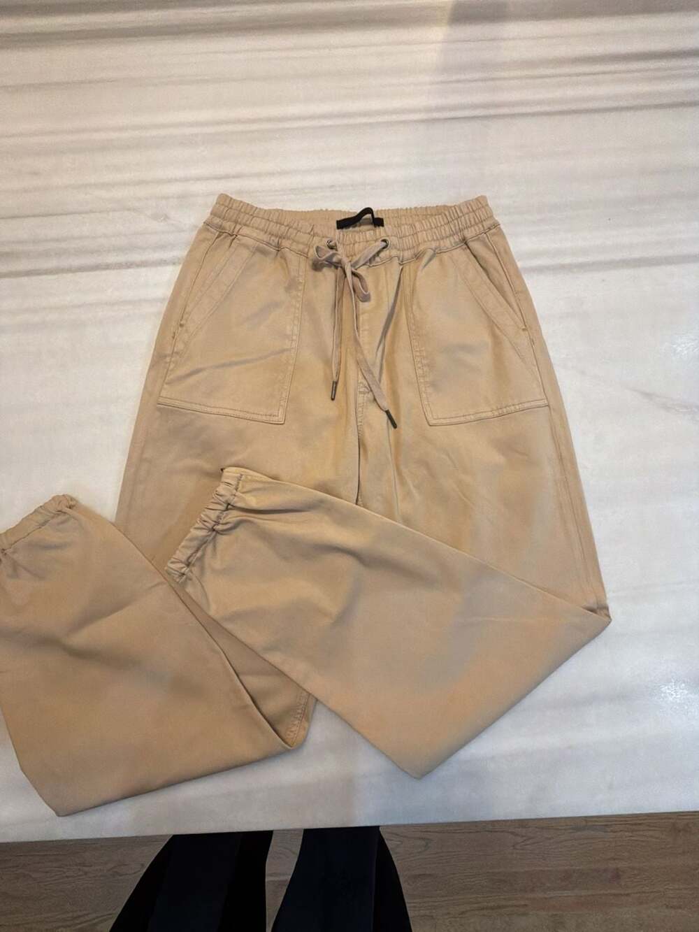 Joe's Jeans Drawstring Jogger Pants Size M Tan Utility Cargo